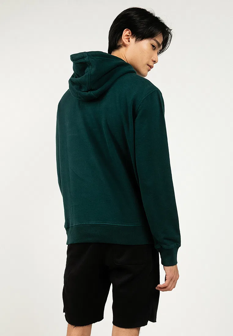 Толстовка с капюшоном, Athletic Essentials, мужская Superdry, зеленый — фото 2