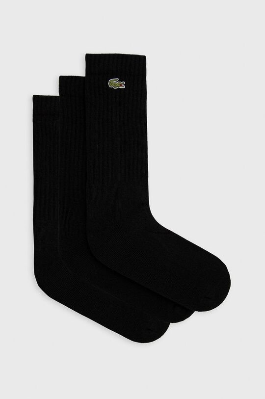

Носки (3 шт.) Lacoste, черный