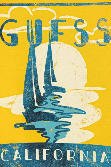 Футболка хлопковая Guess, желтый — фото 3