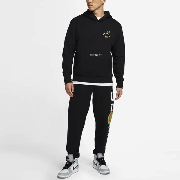 Толстовка Air Jordan MENS 'Why Not?' Casual Sports Black, черный — фото 3