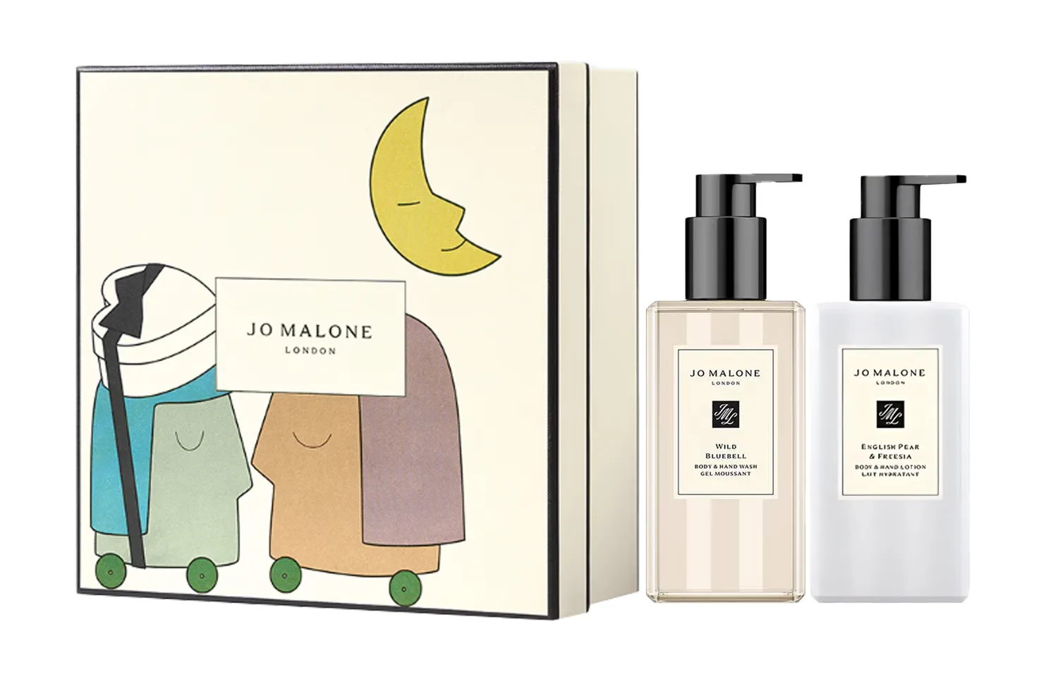 Jo Malone London Набор увлажняющего геля для душа с аромаэффектом, 250 мл + 250 мл, Two-Piece Set: UK Pear & Freesia Moisturizing Lotion 250ml+Bluebell Shower Gel 250ml