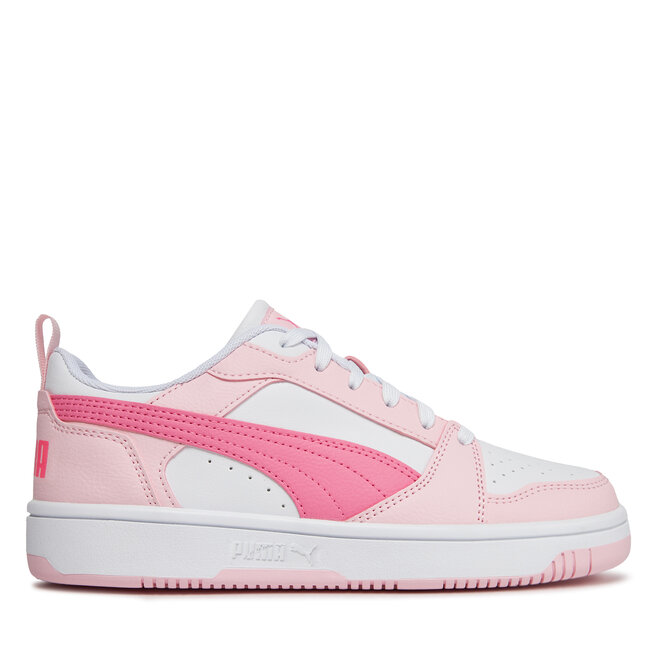 

Кроссовки Puma Puma Rebound V6 Lo Jr 393833 08 Puma White/Fast Pink/Whisp Of Pink, белый