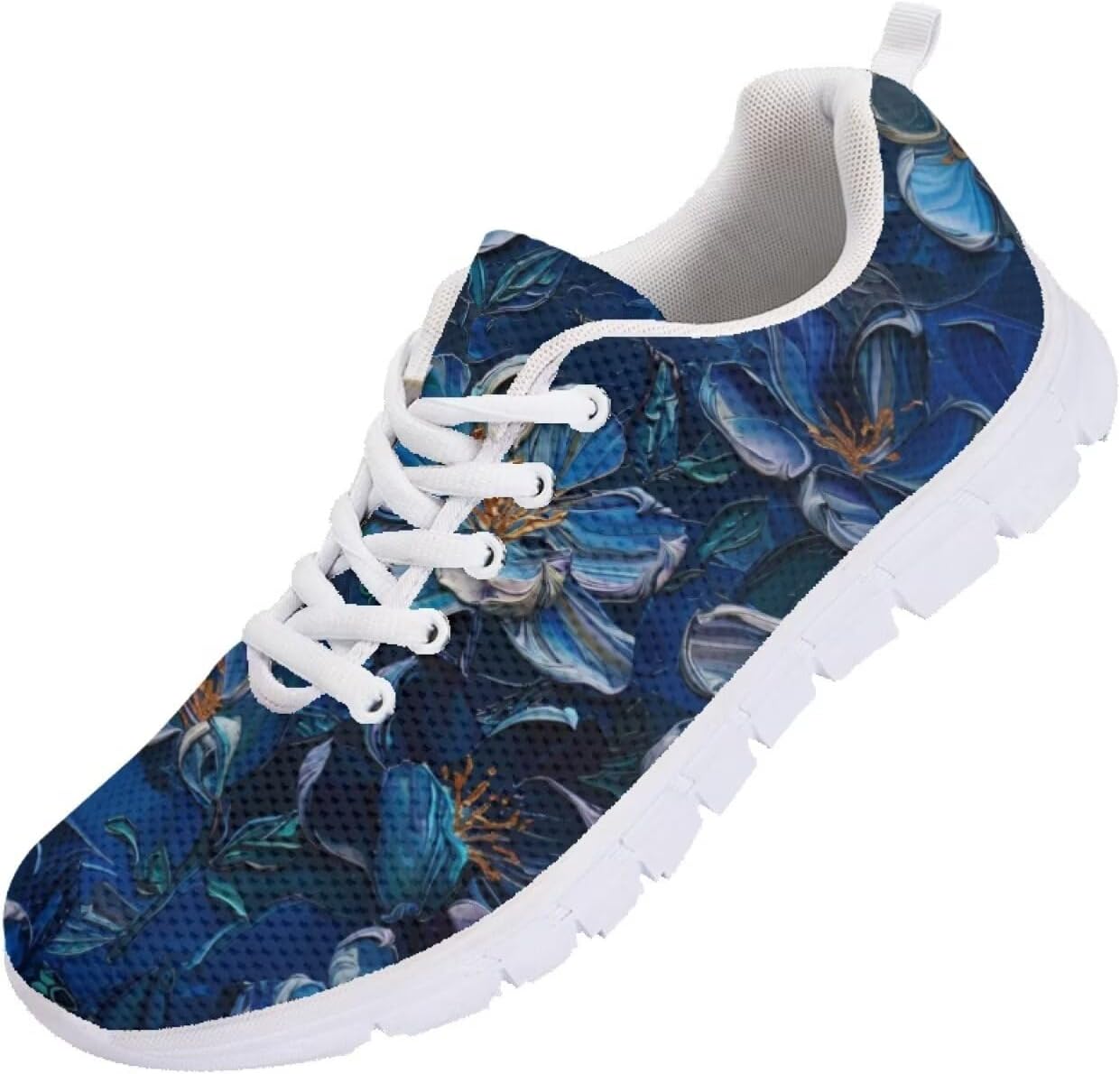 

Мужские кроссовки Funnydude с забавным принтом 2025 года Легкие дышащие удобные спортивные туфли, Oil Painting Daisy