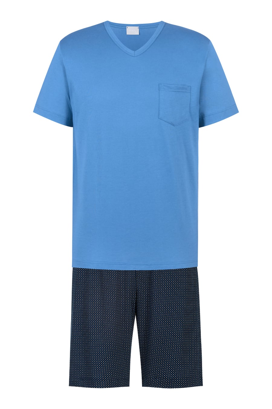 

Короткая пижама Mey Micro Blue, темно-синий/небесно-голубой