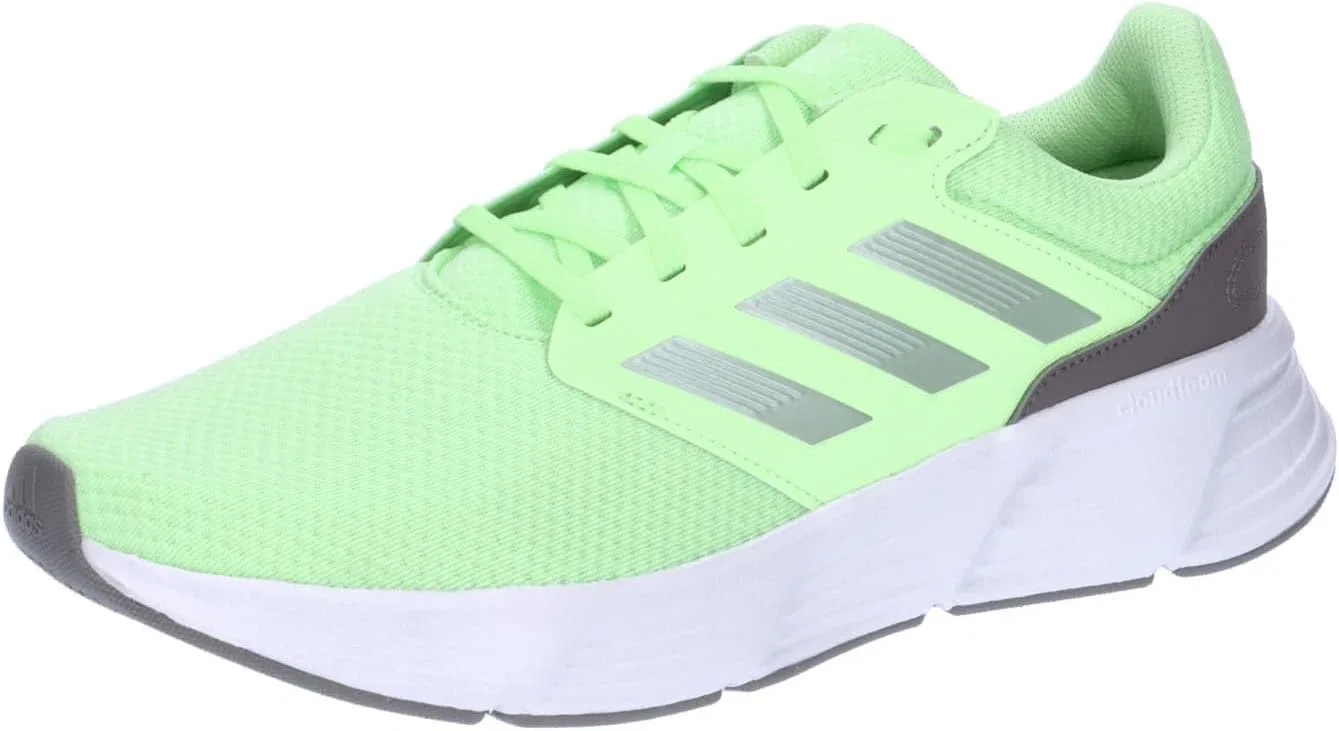 Мужские беговые кроссовки Adidas Galaxy 6, Charcoal Linen Green Met Green Spark