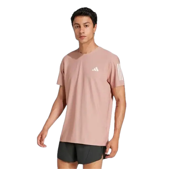 Футболка adidas Own the Run T-Shirt 'Pink' — фото 3