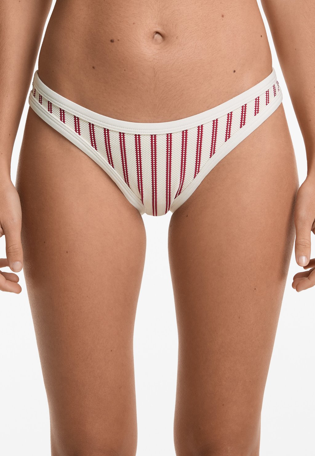 

Плавки бикини TEXTURED STRIPE U-CUT MEDIUM-COVERAGE OYSHO, бежевый