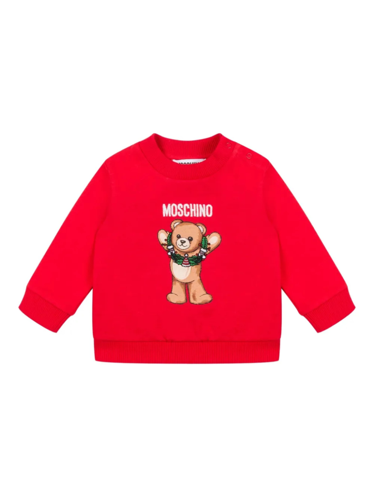 

Moschino Kids толстовка с принтом, красный