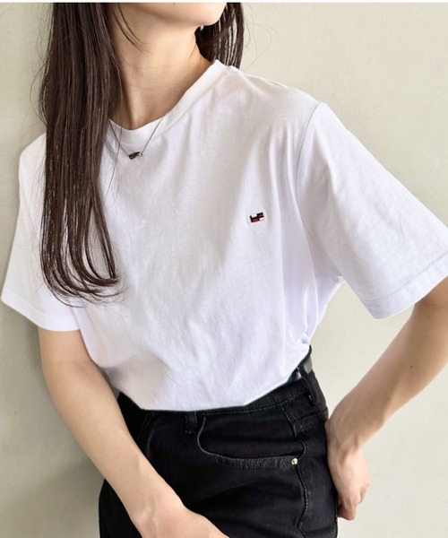 

Футболка с коротким рукавом, вышитый логотип, H by FIGER Niell, белый