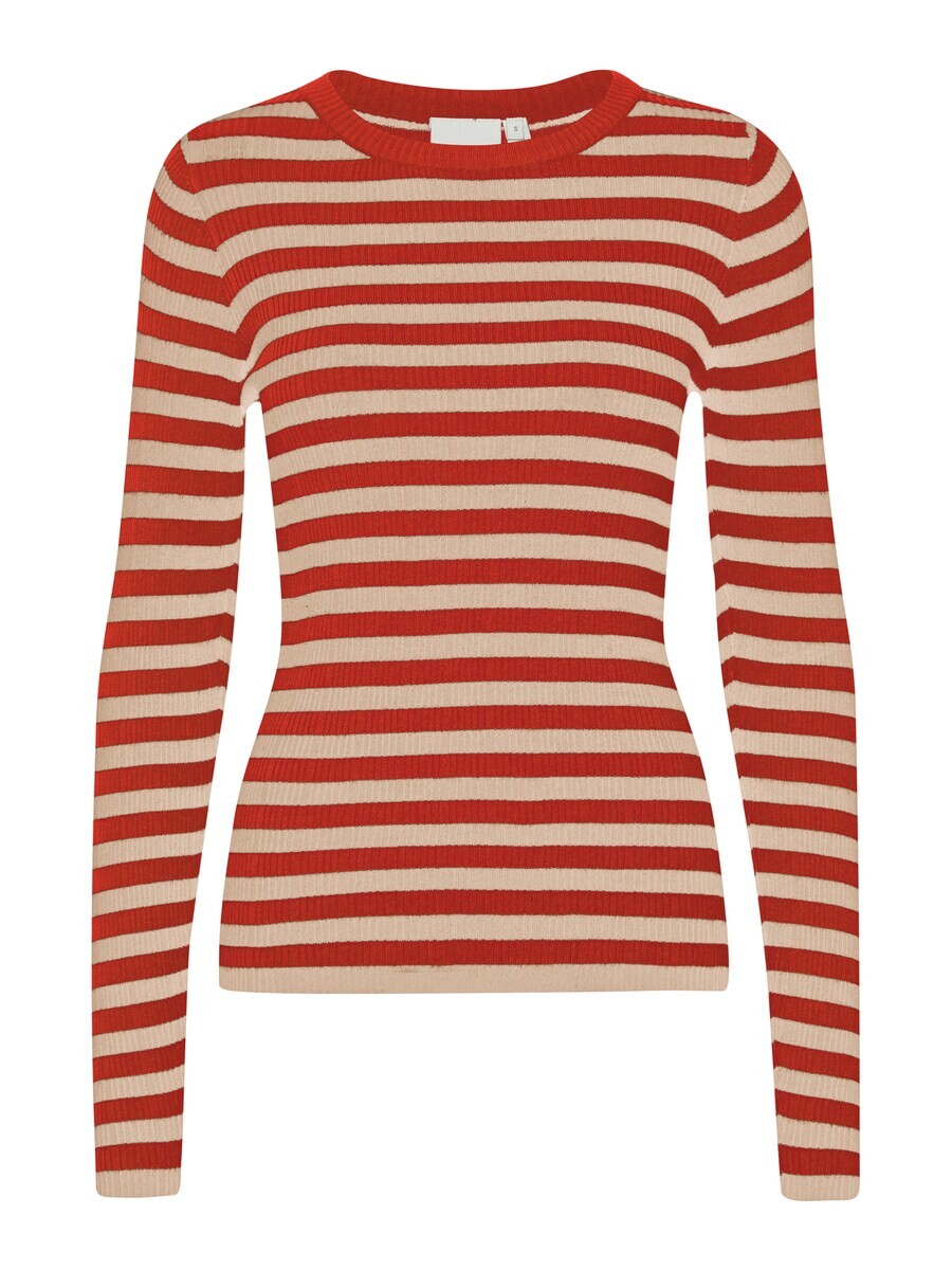 

Тонкий вязаный свитер ICHI Sweater Mafa, красный
