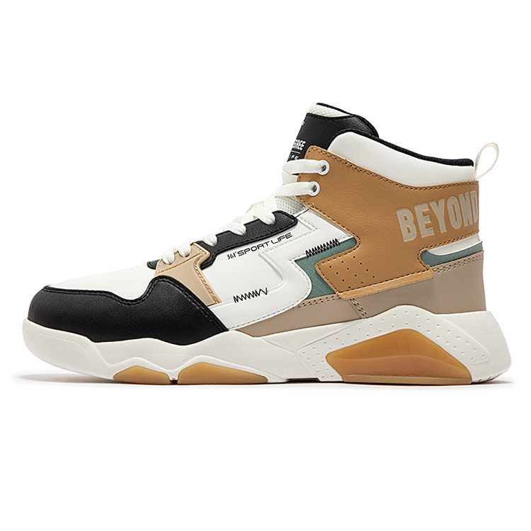 

361° Нескользящие и износостойкие теплые высокие повседневные кроссовки мужские, черные, белые, коричневые