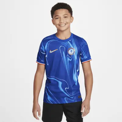 

Джерси Nike Chelsea FC 2024/25 Stadium Home, цвет Rush Blue/Team Orange/White
