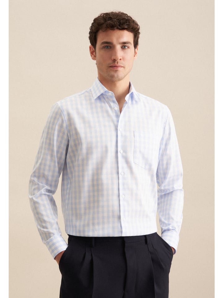 

Рубашка Seidensticker, светло-синий