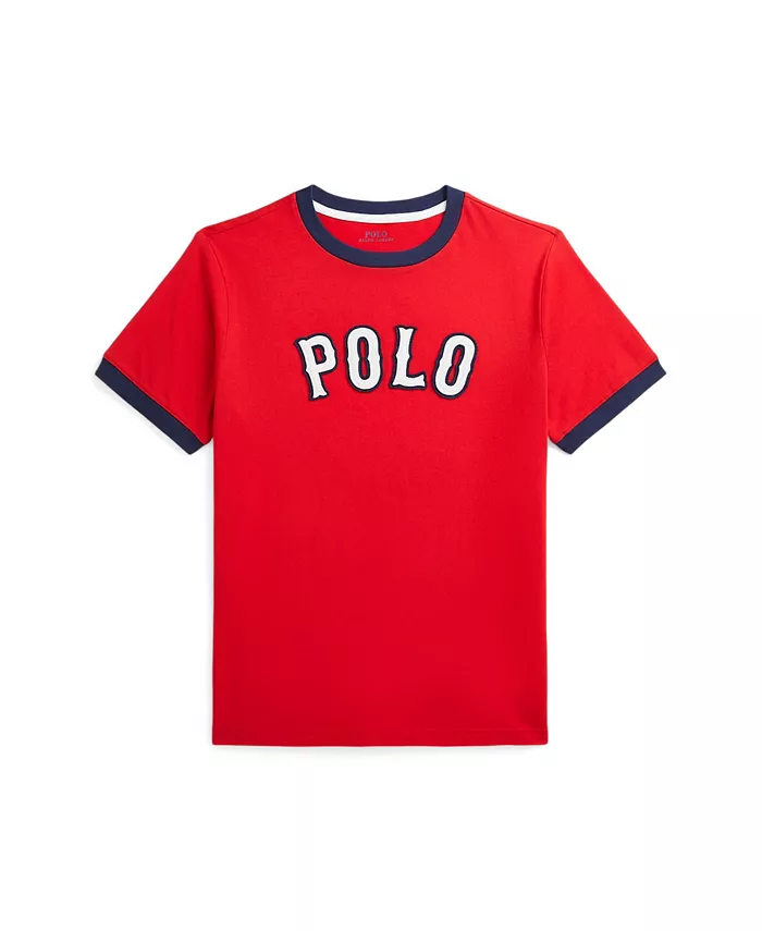

Футболка с бейсбольным логотипом для мальчиков Big Boys Polo Ralph Lauren, красный