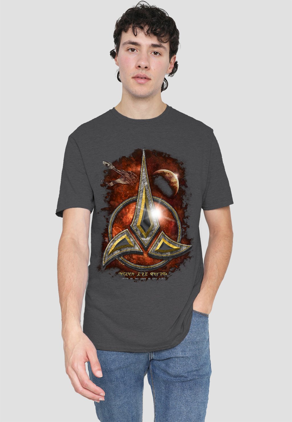 

Футболка с принтом STAR TREK KLINGON CREST Cotton Soul, антрацит