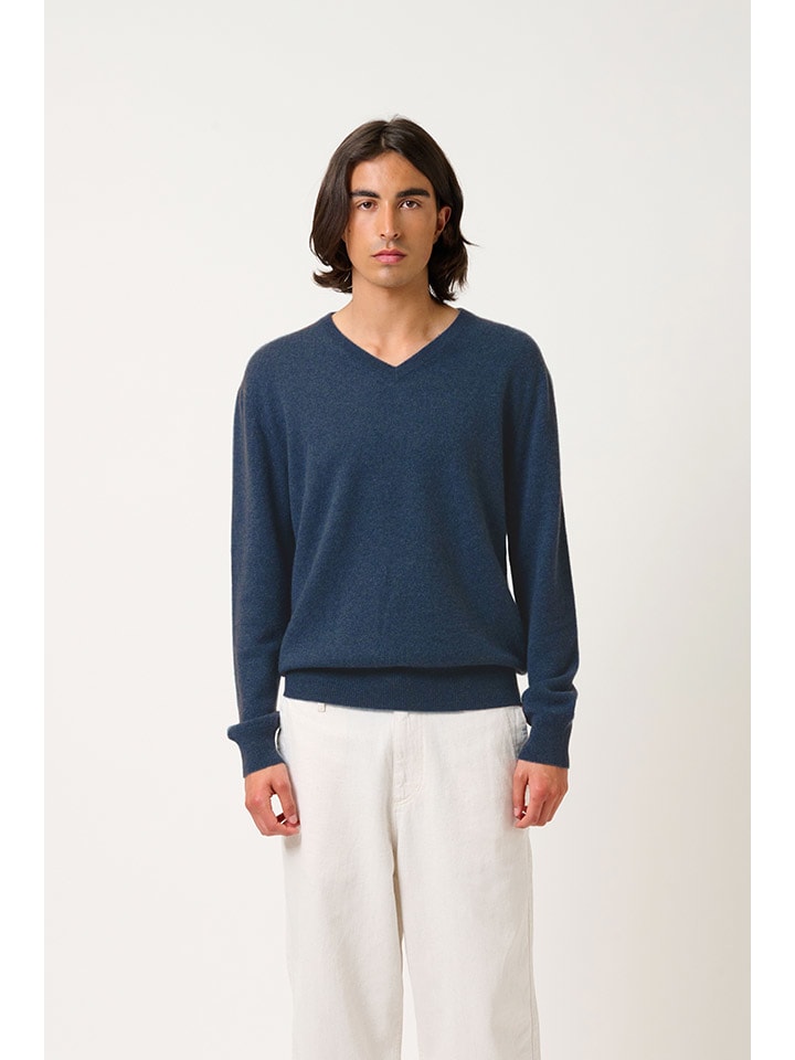 

Кашемировый пуловер AUTHENTIC CASHMERE, темно-синий