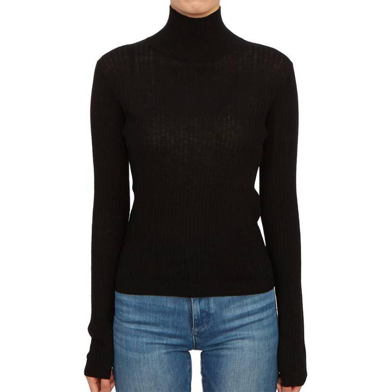 

MaxMara Трикотажная водолазка для женщин, черная, умеренная