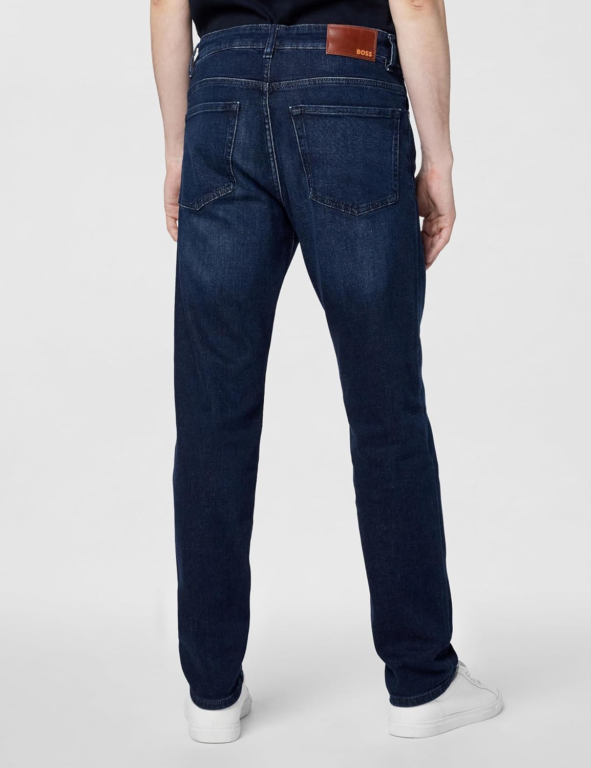 BOSS Мужские джинсы Maine Regular Fit Stretch, Indigo Blue — фото 4