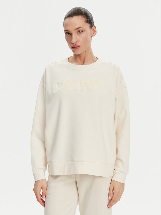 

Толстовка обычного кроя DP5T1140 Dkny, экрю