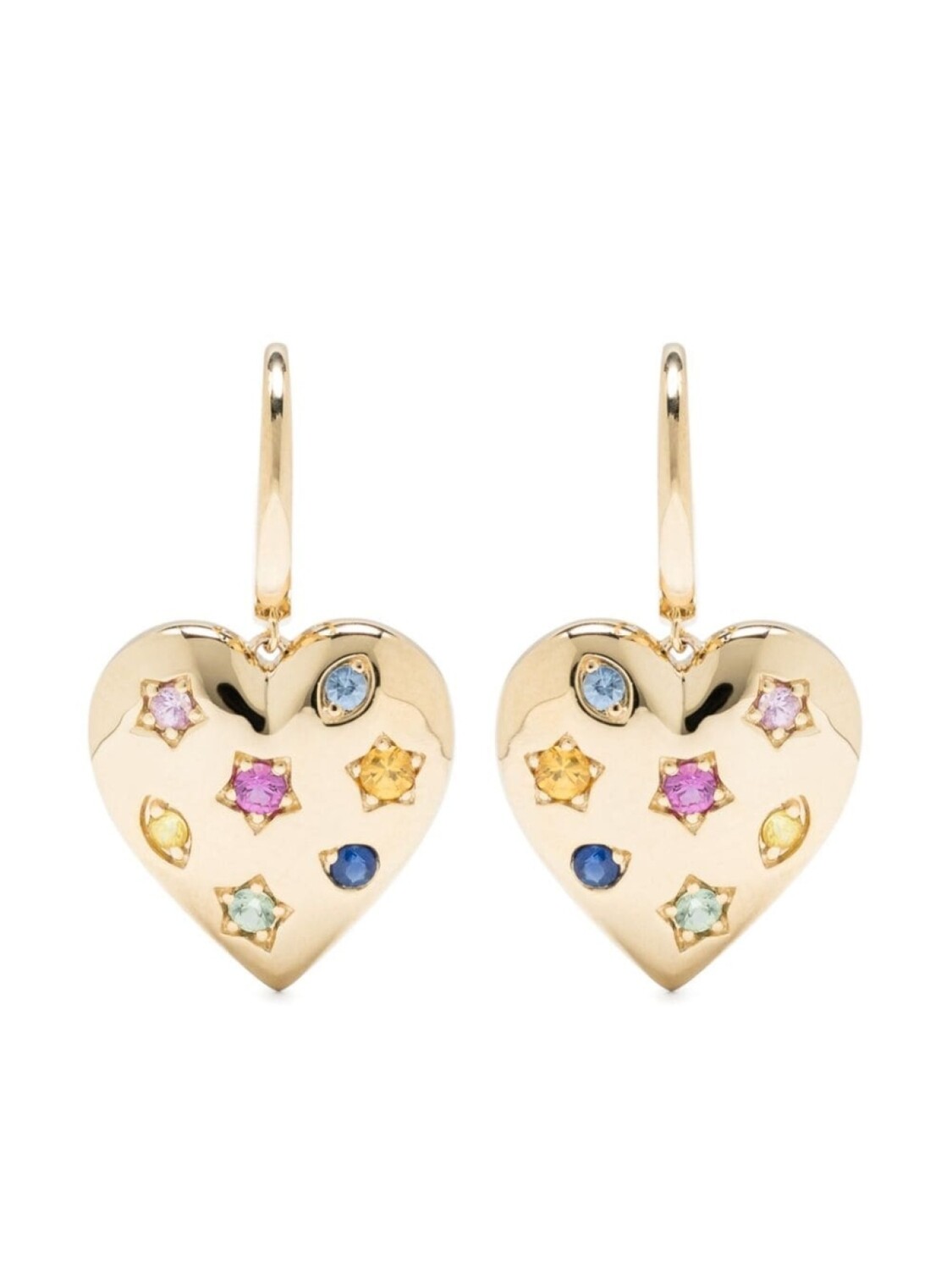 

Серьги Kaleidoscope из желтого золота с сапфирами Roxanne First, золотой