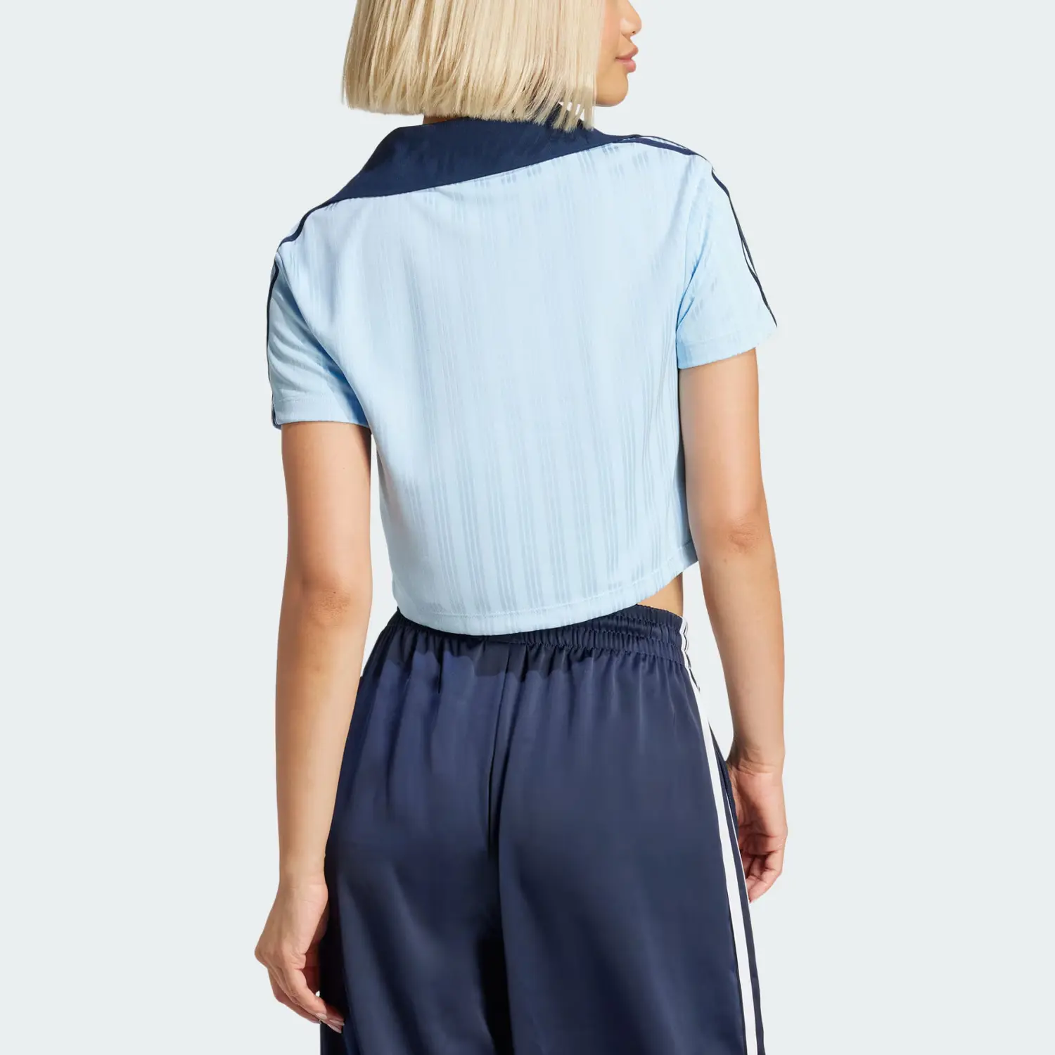 Adicolor Футболка-поло для женщин Pink Blue Adidas Originals, розовый — фото 4