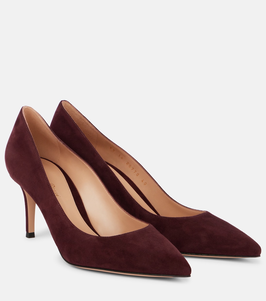 Туфли Gianvito 70 из замши Gianvito Rossi, Royale