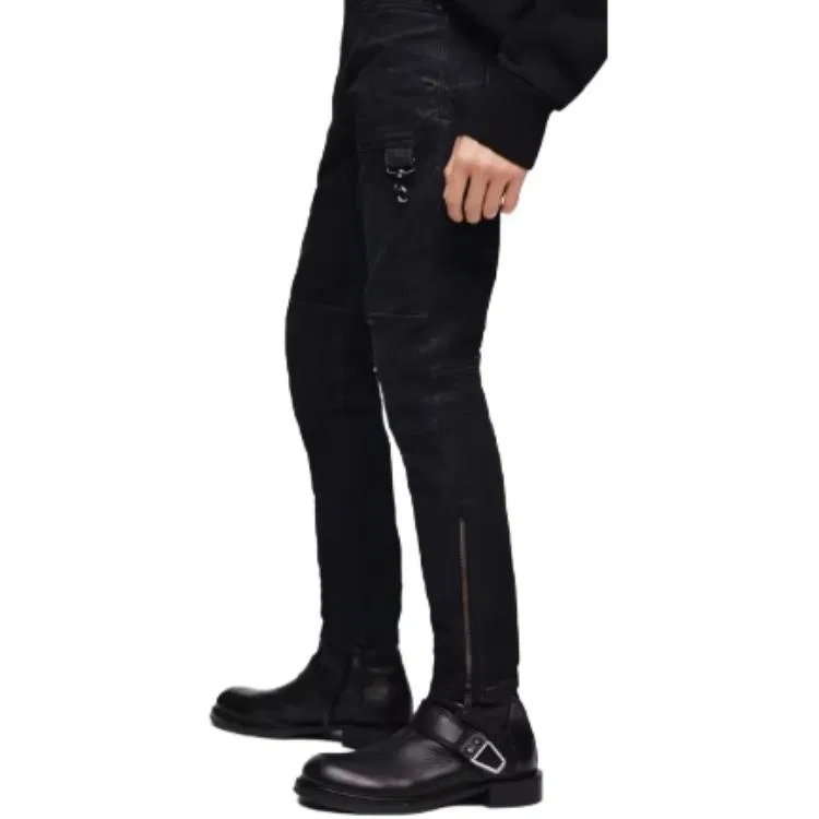 Джинсы мужские black moderate slim fit DIESEL — фото 4