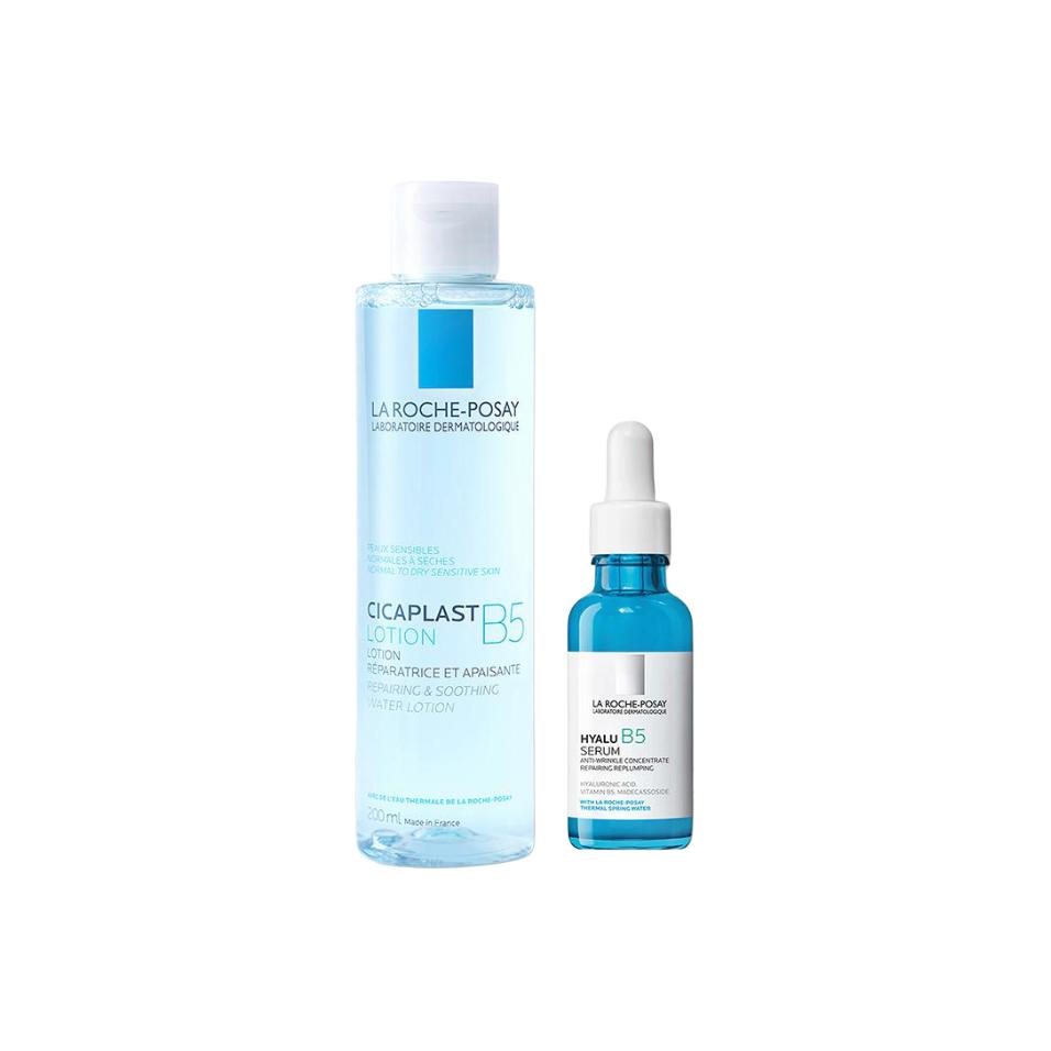 La Roche-Posay Lifuquan B5 набор для ухода за кожей с мультиэффектом увлажнения и восстановления, восстанавливающий и увлажняющий, 200мл+30мл — фото 2