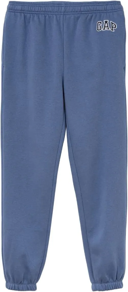 Мужские флисовые спортивные брюки Gap с логотипом, синий
