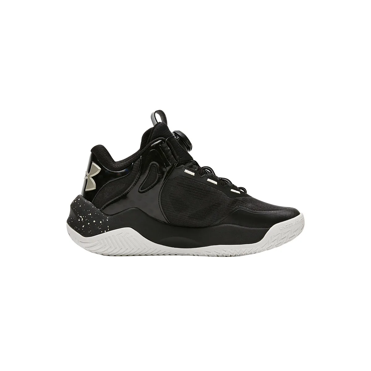 Детские баскетбольные кроссовки mid top из коллекции Basketball Collection Under Armour, серебро — фото 4