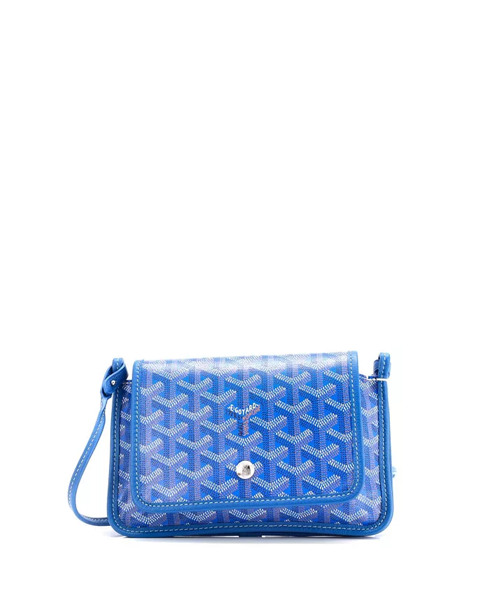 

Клатч-кошелек Plumet из лакированного полотна Pre-Owned Goyard, синий
