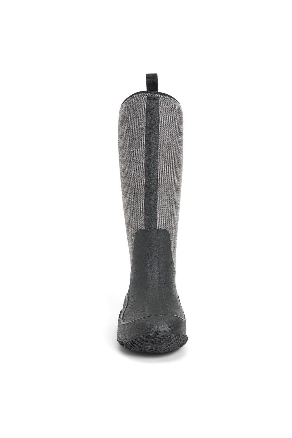 Женские резиновые сапоги Muck Boots Hale высокие с логотипом, серый — фото 3