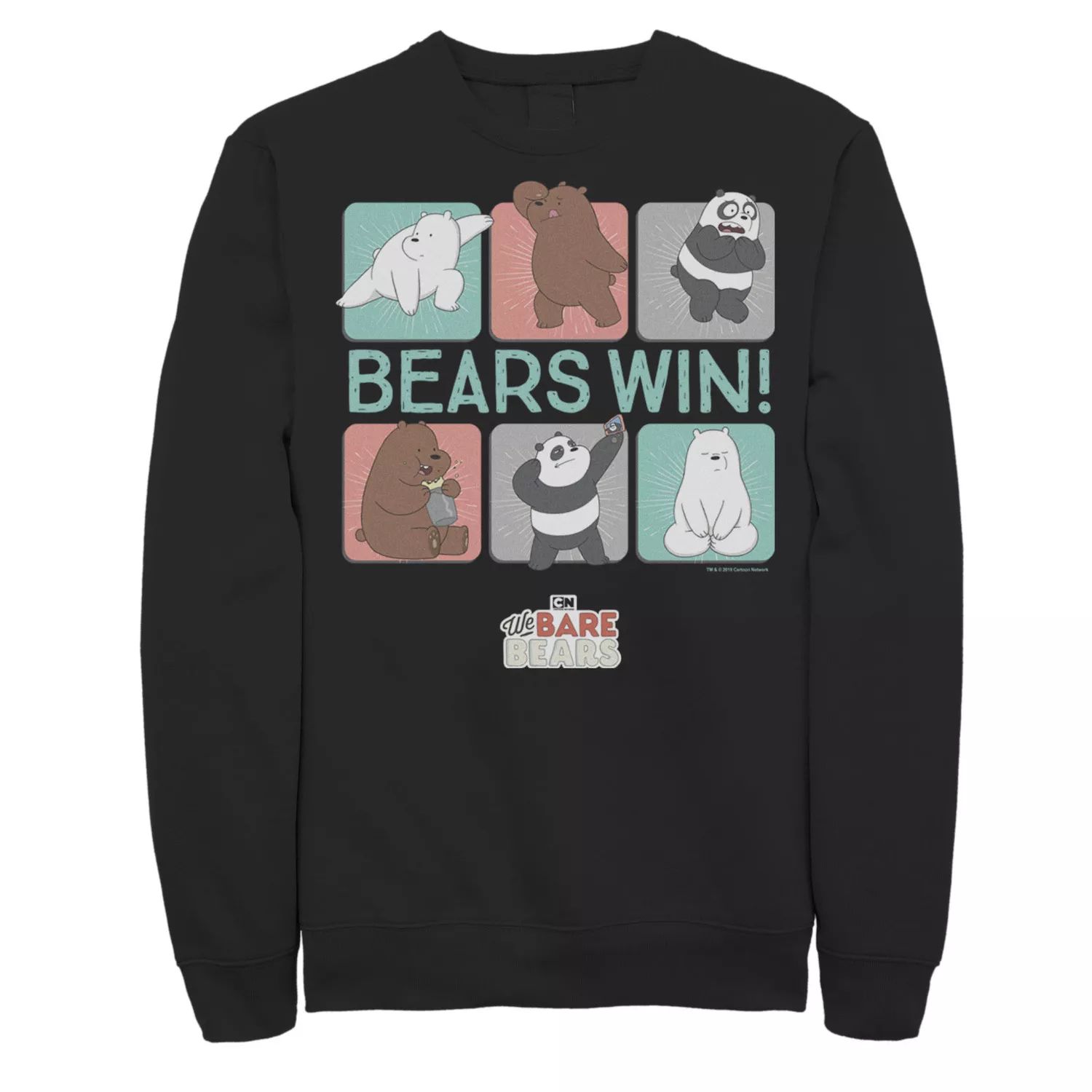 

Мужской свитшот We Bare Bears Bears Win с вставками в виде персонажей Licensed Character