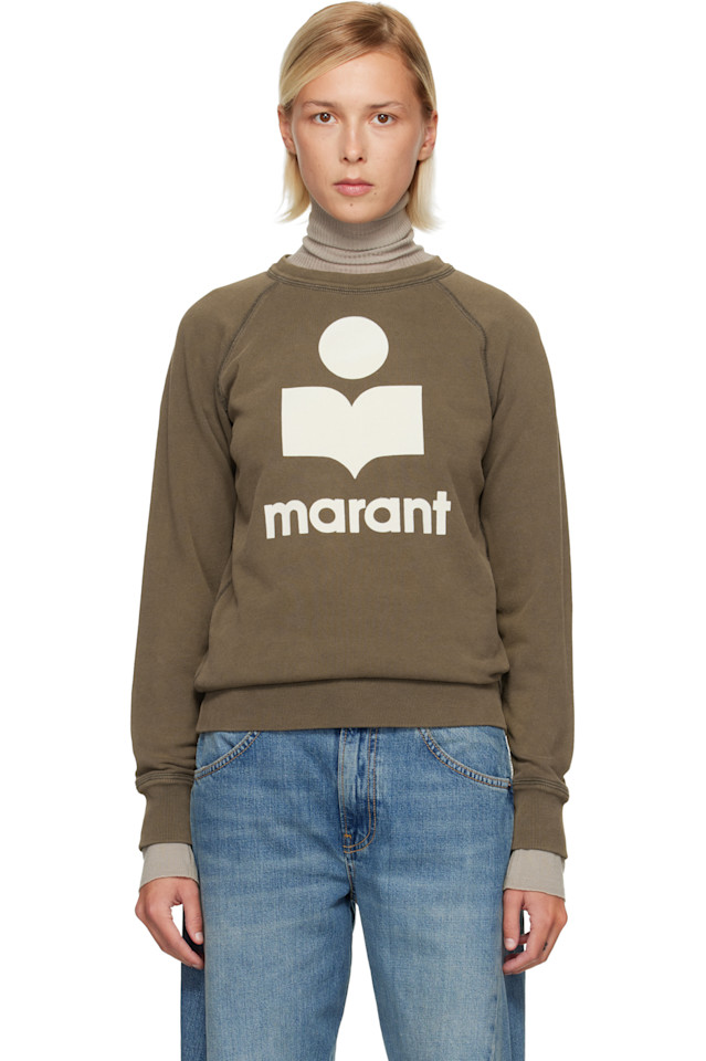

Isabel Marant Etoile Толстовка цвета хаки Millyny