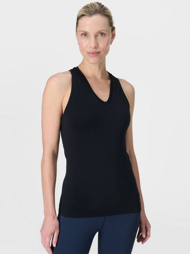 

Футболка Athlete V-Neck Seamless для тренировок Sweaty Betty, Black