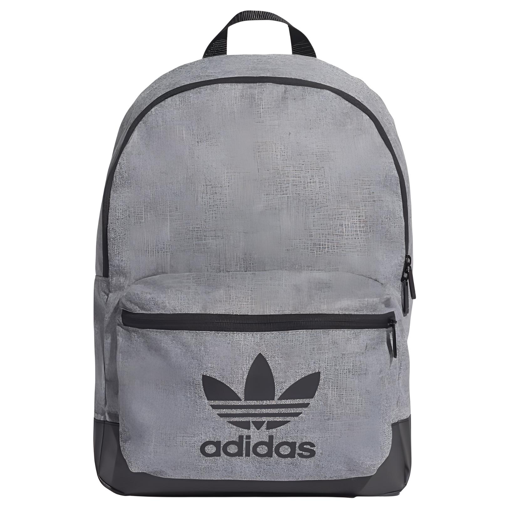 

Adidas Originals Полиэстеровый рюкзак обычный унисекс серый и черный, Gray & Black