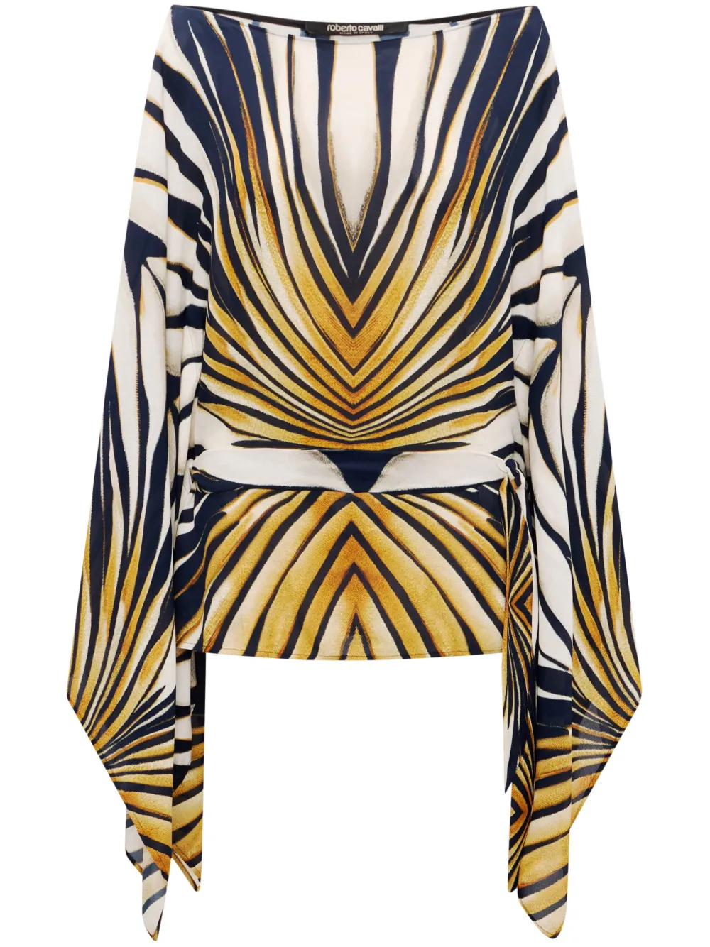 

Кафтан с принтом Ray of Gold Roberto Cavalli, золотой