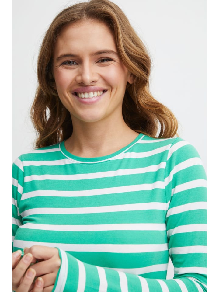 

Рубашка с длинными рукавами BYPAMILA Slim fit в цвете Ming Green Mix b. young