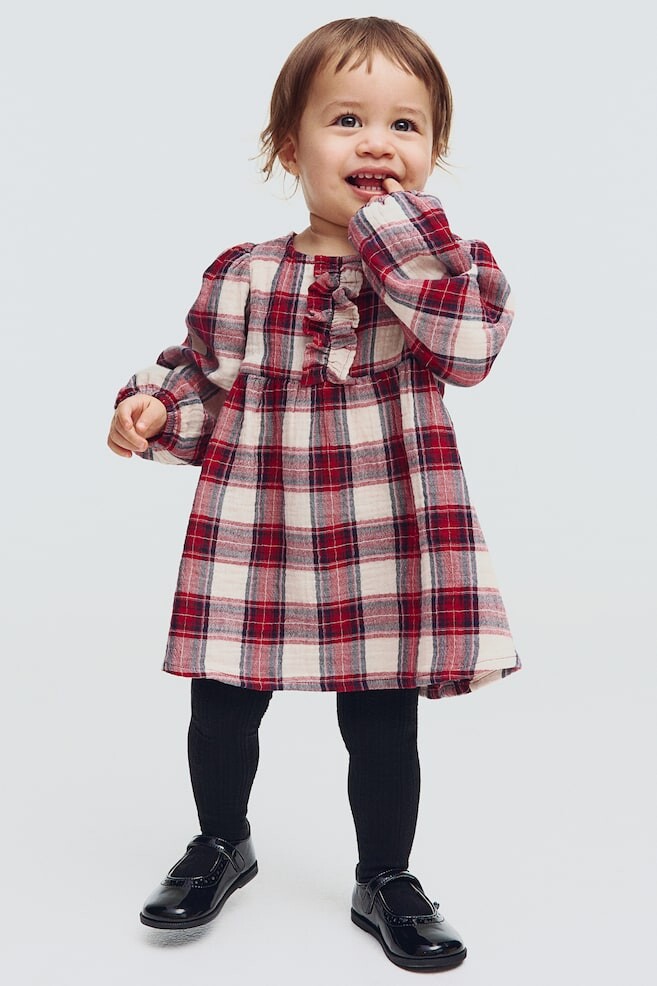 

Платье из хлопкового муслина H&M, красный