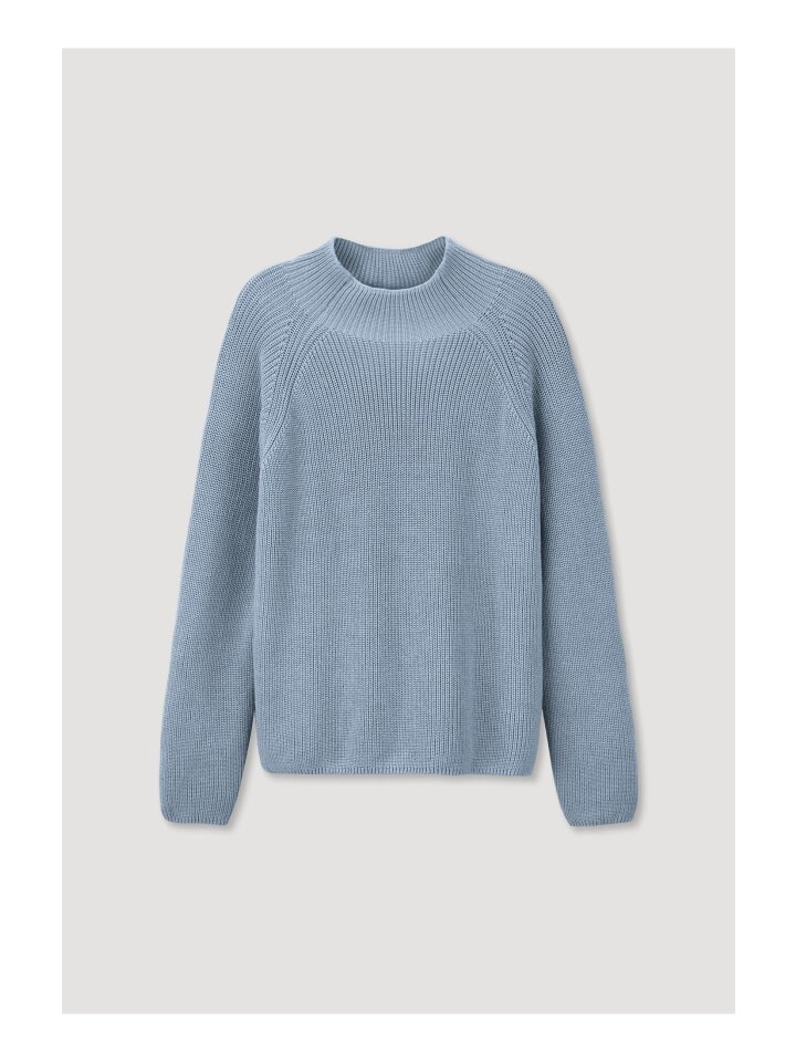 

Пуловер Hessnatur Regular aus reiner Bio Baumwolle, цвет helles jeansblau