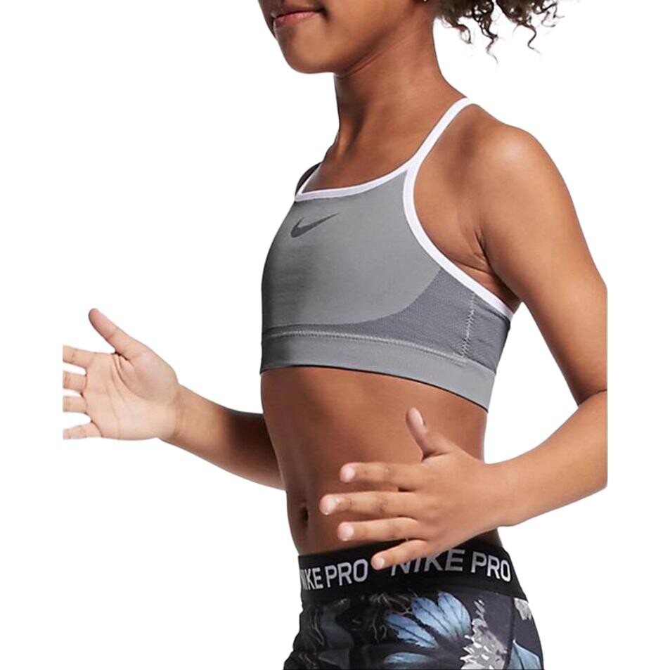 Nike Kids Bandeau/бюстгальтер/развивающее нижнее белье, цвет Gray — фото 4