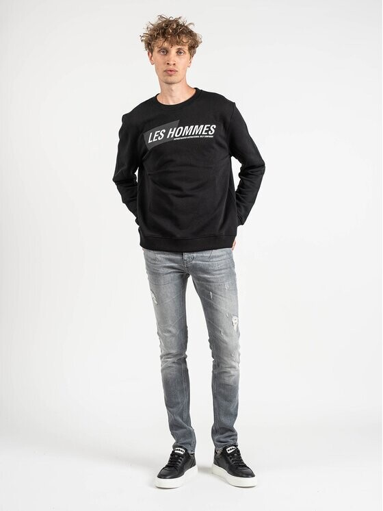 

Толстовка regular fit Les Hommes, черный