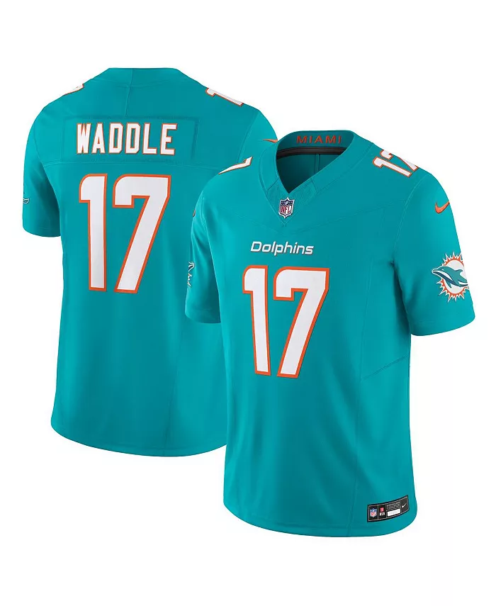 

Мужская альтернативная ограниченная джерси Miami Dolphins Vapor F.U.S.E. Jaylen Waddle Nike, синий