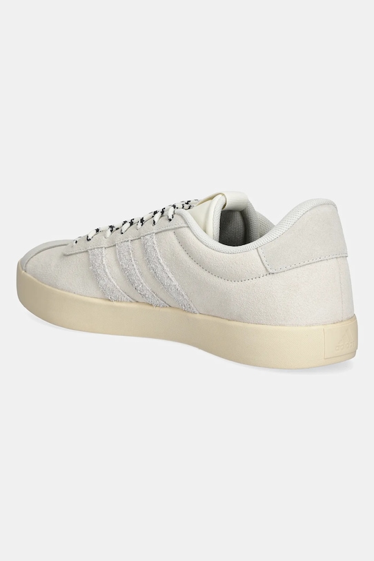 Замшевые кроссовки VL Court 3.0 Adidas, бежевый — фото 3