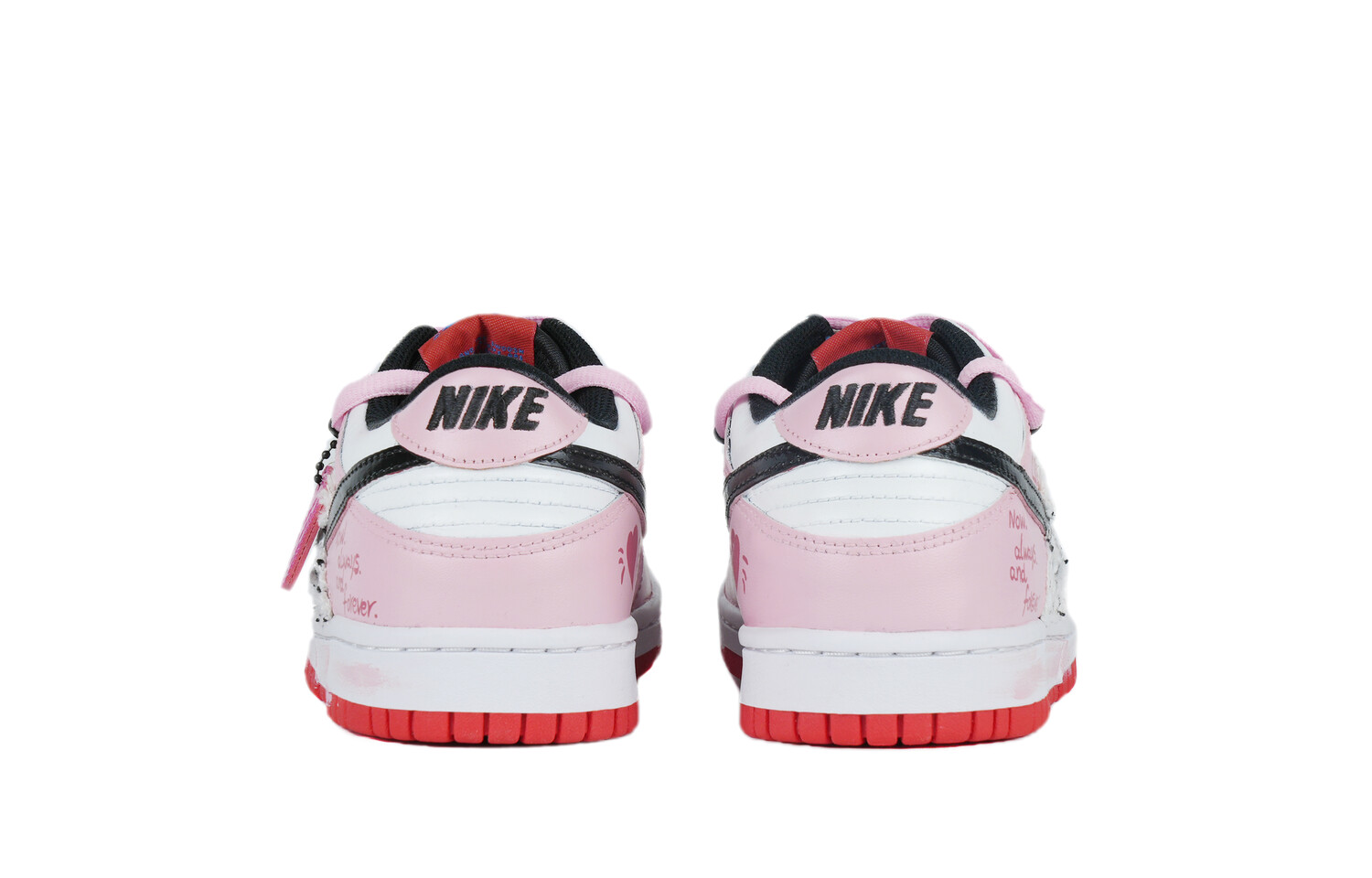 

Кроссовки Nike Dunk Skateboarding Shoes Women's Low-top Pink/Black, розовый