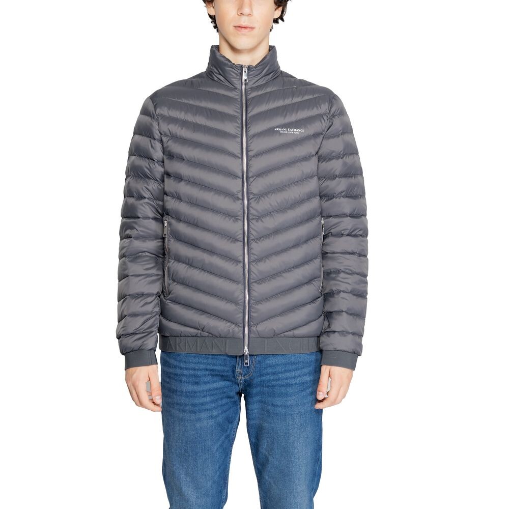 

Куртка из серого полиэстера Armani Exchange