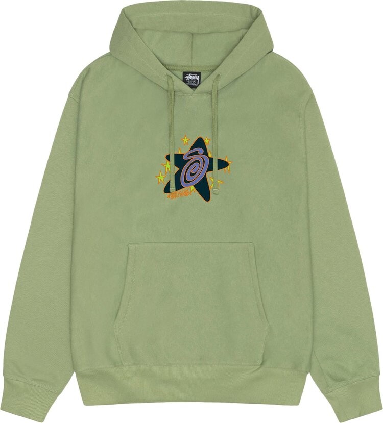 

Худи Stussy Galaxy 'Moss', зеленый
