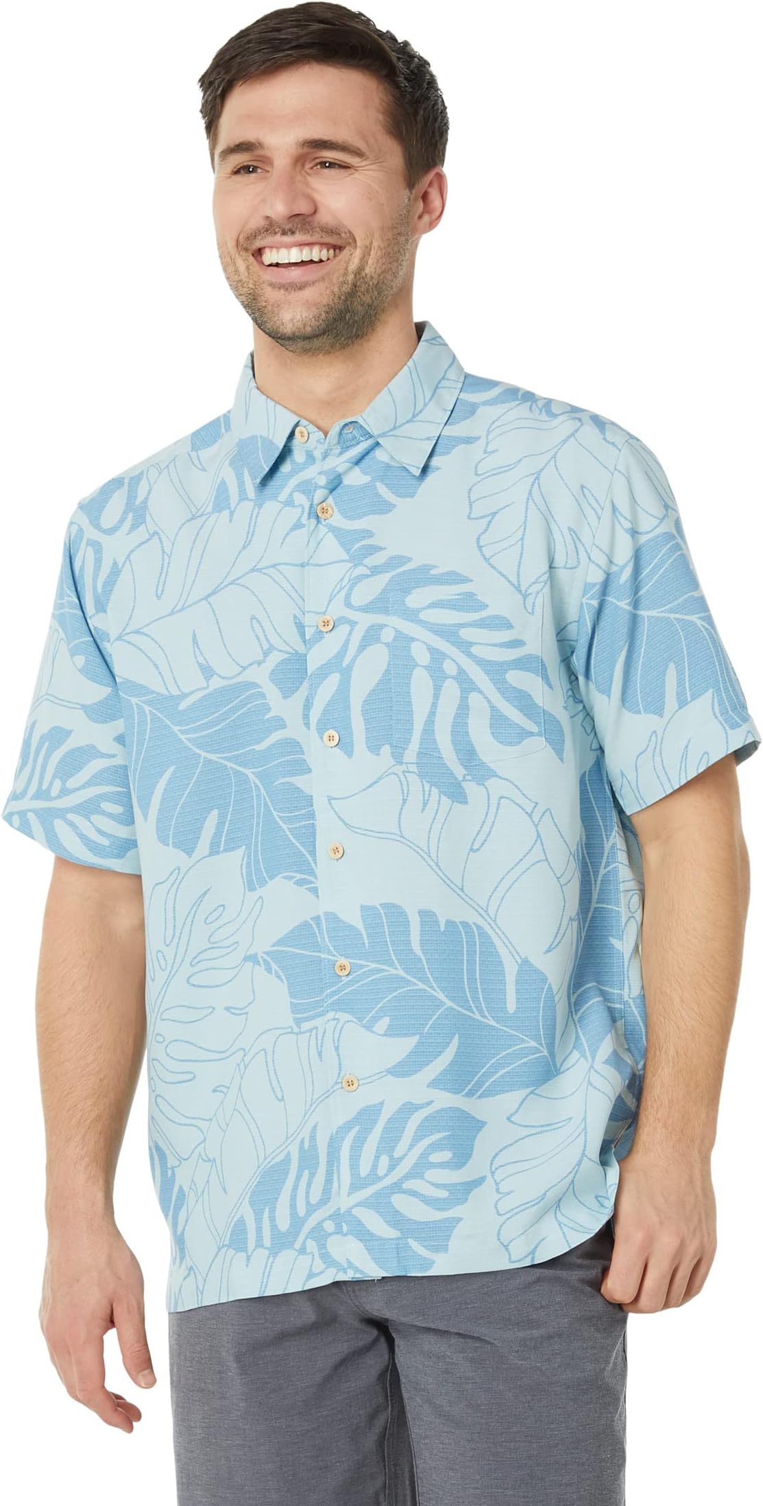 

Футболка Quiksilver Waterman Under Canopy Short Sleeve Woven, цвет Aquatic