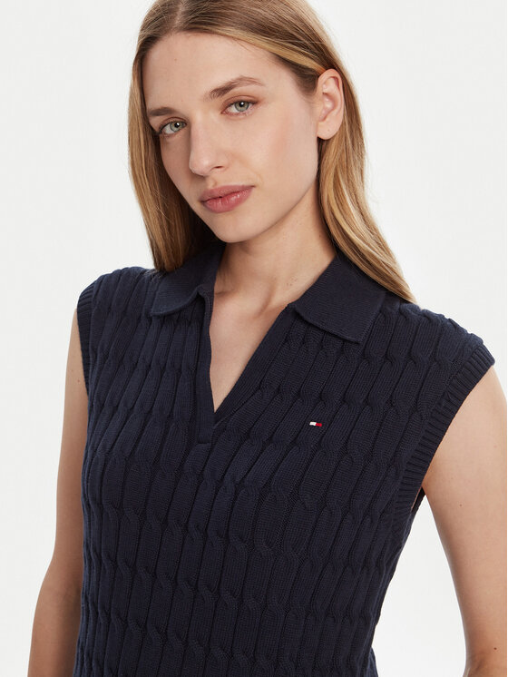 Свитер regular fit WW0WW45655 Tommy Hilfiger, синий — фото 4