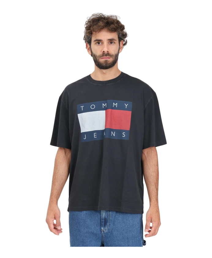 

Футболка с короткими рукавами и логотипом Tommy Jeans, черный